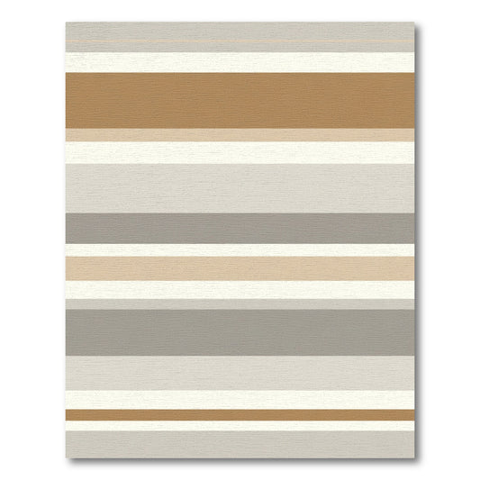 Natural Hue Contemporary Linear Rug