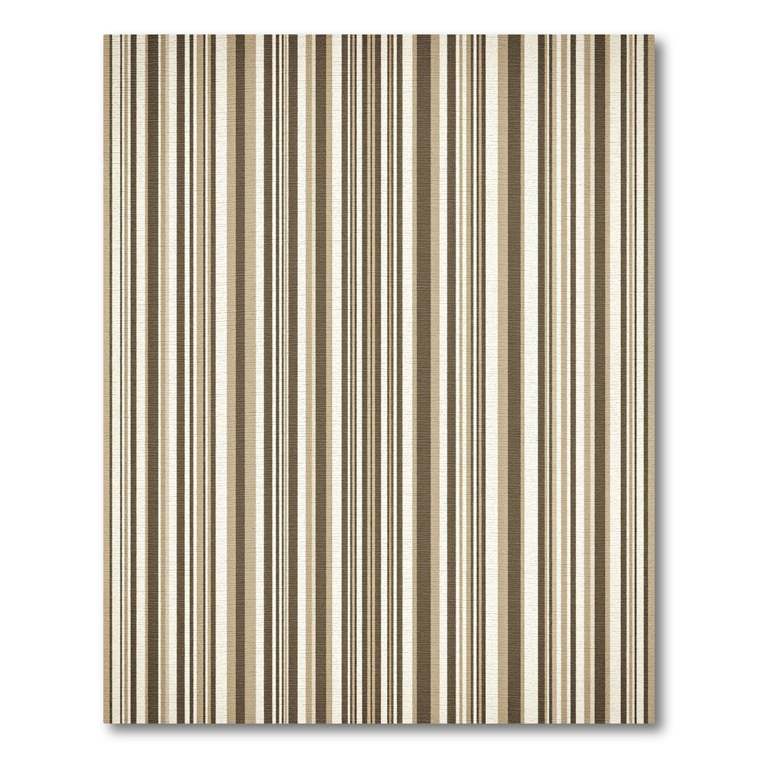 Subtle Vertical Stripe Earth Tones Rug