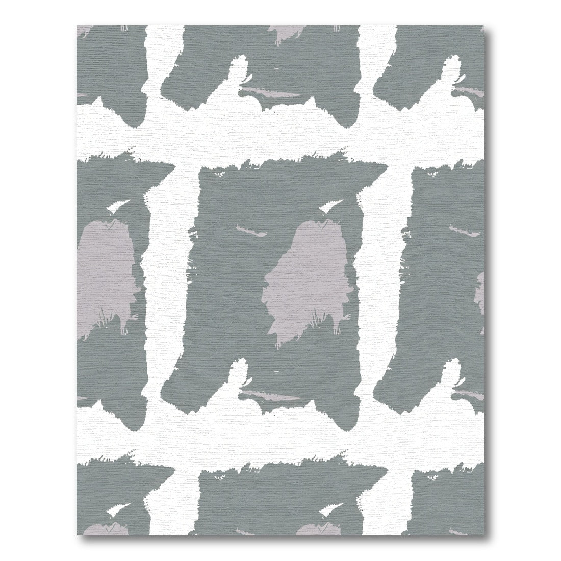 Gray Wash Abstract Strokes Rug