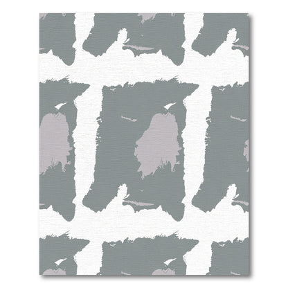 Gray Wash Abstract Strokes Rug