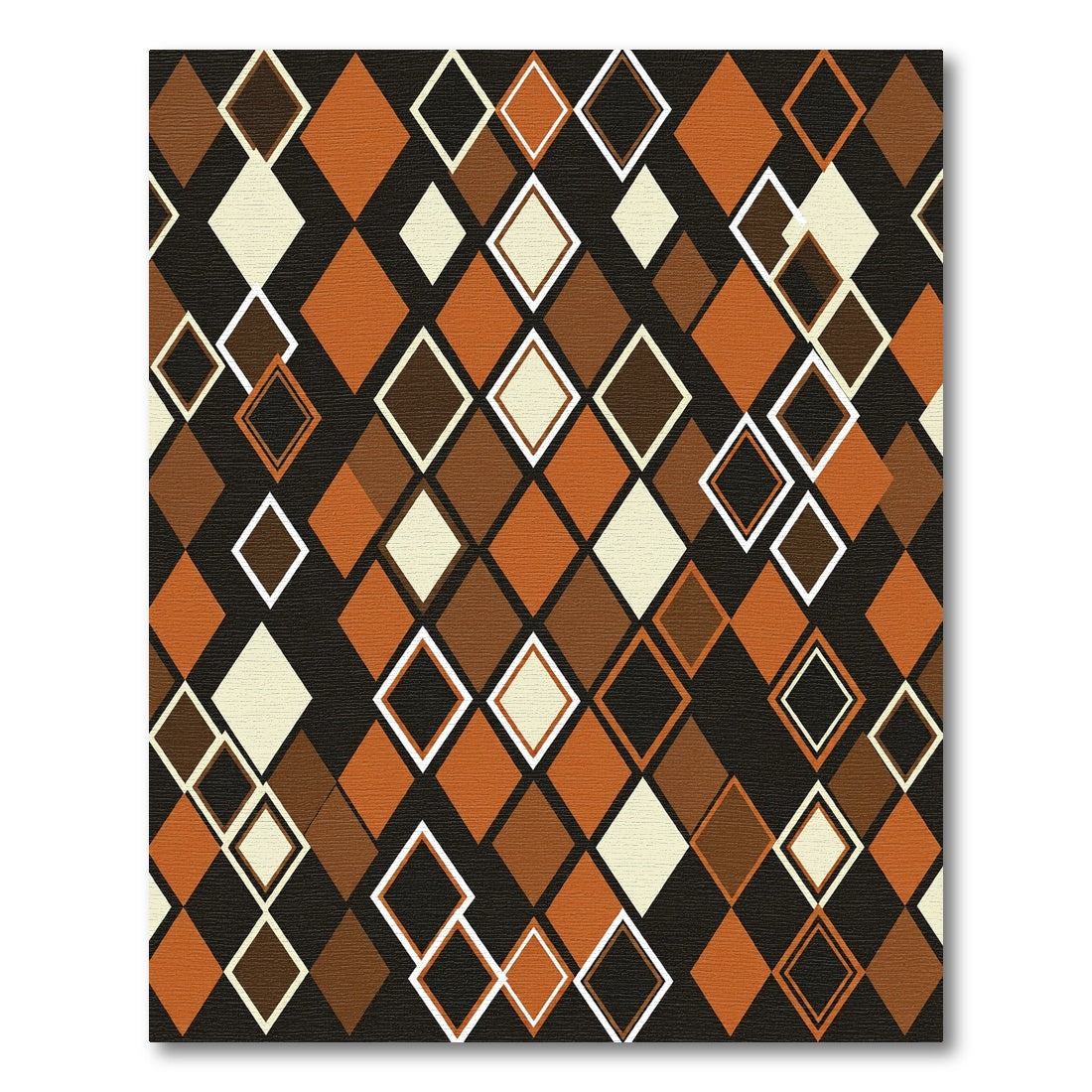 Geometric Diamond Array Rug