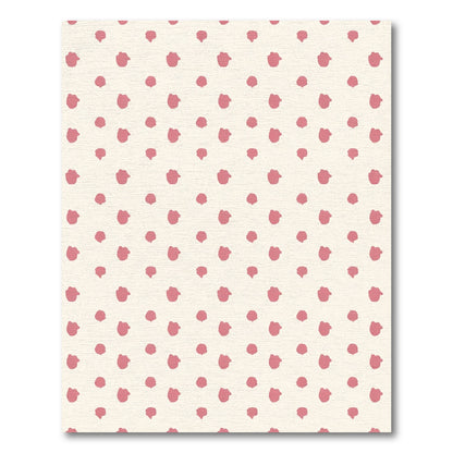 Delicate Rose Pink Misted Dots Rug