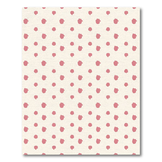 Delicate Rose Pink Misted Dots Rug