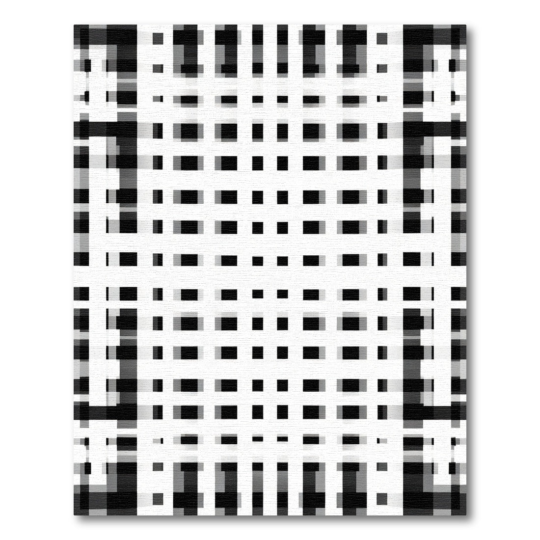 Monochromatic Lattice Geometric Weave Rug