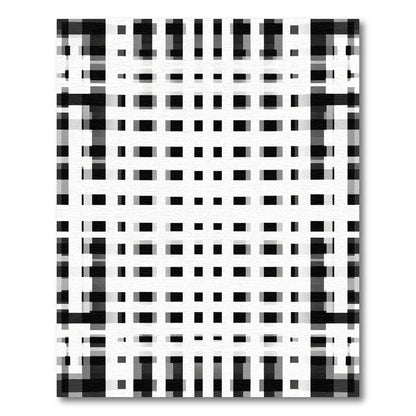 Monochromatic Lattice Geometric Weave Rug