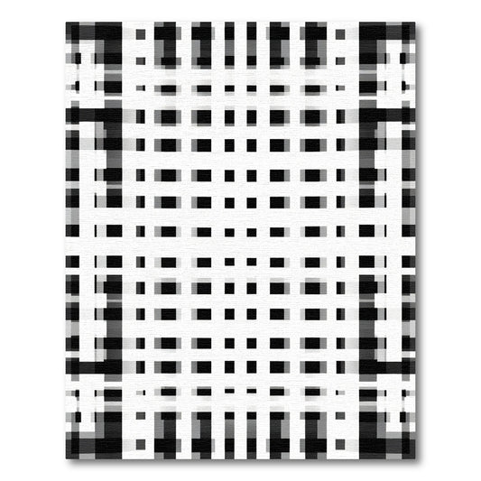 Monochromatic Lattice Geometric Weave Rug
