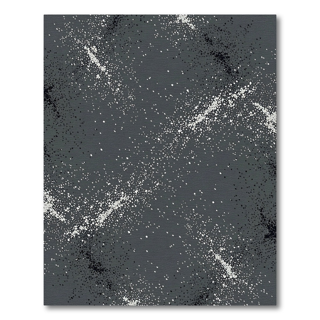 Dark Gray Speckled Galactic Ribbon Rug