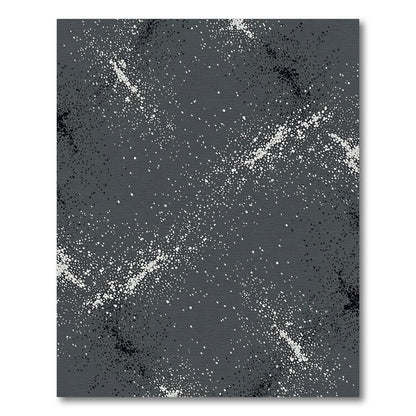 Dark Gray Speckled Galactic Ribbon Rug
