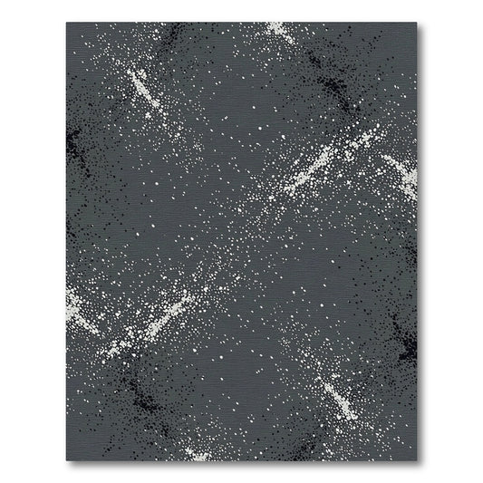 Dark Gray Speckled Galactic Ribbon Rug