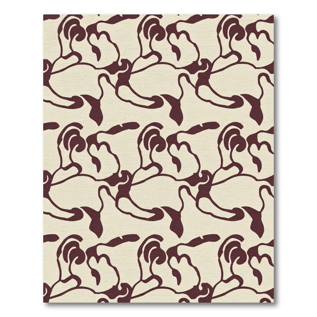 Burnt Orange Organic Flow Rug