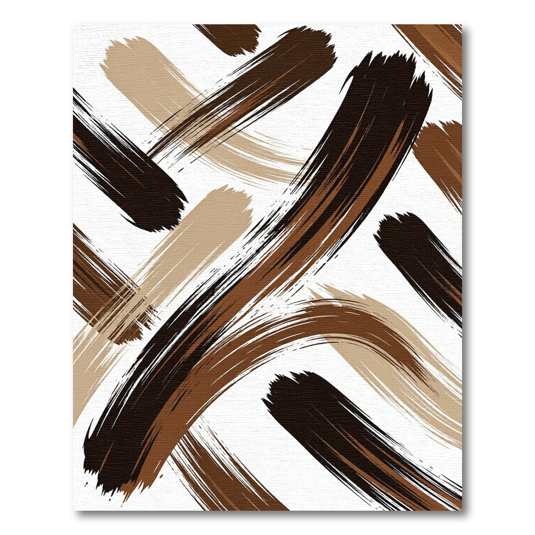 Earthy Tone Brushstroke Swirl Rug