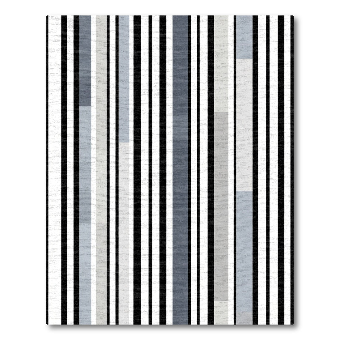 Monochrome Striped Vertical Rectangles Rug