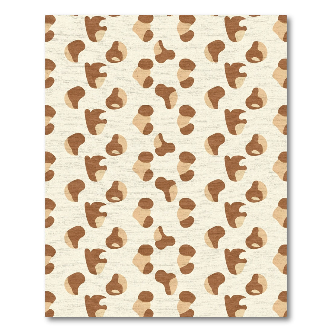Warm Brown Spots Animal Print Rug