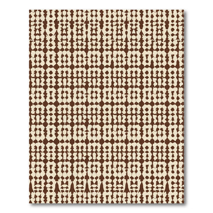 Rustic Tie Dye Diamond Pattern Rug
