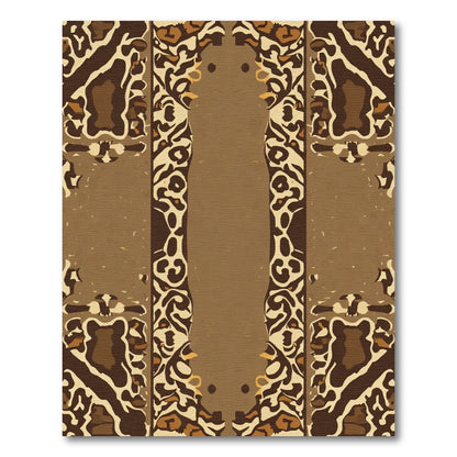 Earthy Tan Leopard Arch Rug
