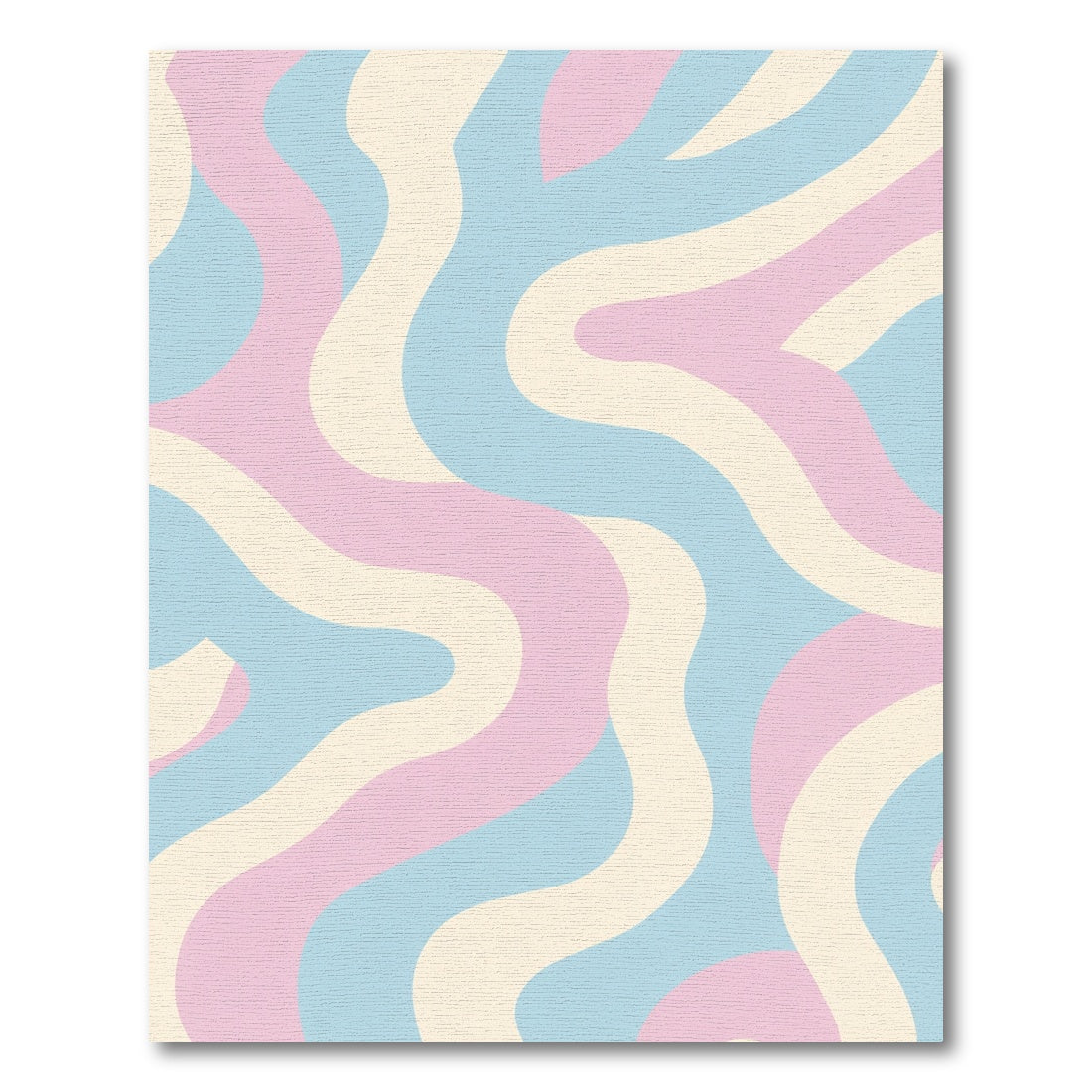 Pastel Swirl Abstract Wave Rug