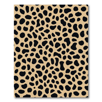 Tan Black Animal Spot Cover Rug
