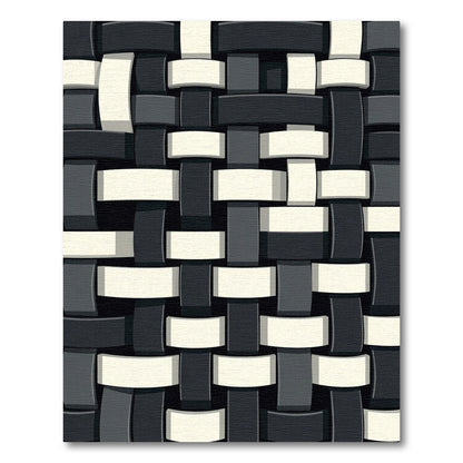 Monochromatic Woven Texture Rectangular Rug
