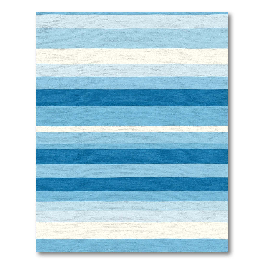 Minimalist Blue Gradient Stripe Rug