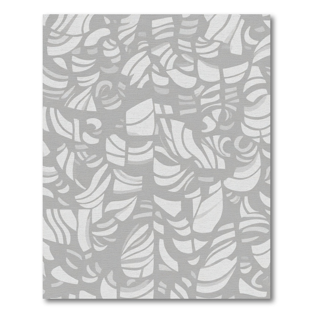 Abstract Gray Curving Lines Rug