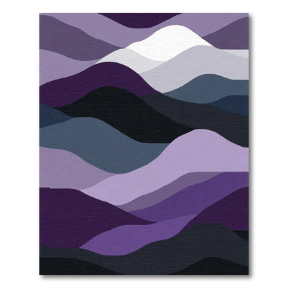 Amethyst Gradient Wavy Landscape Rug