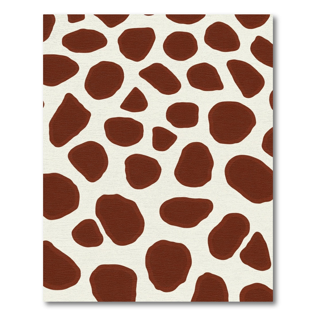 Brown White Spotted Animal Hide Rug