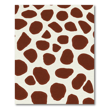 Brown White Spotted Animal Hide Rug
