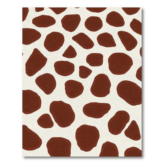 Brown White Spotted Animal Hide Rug