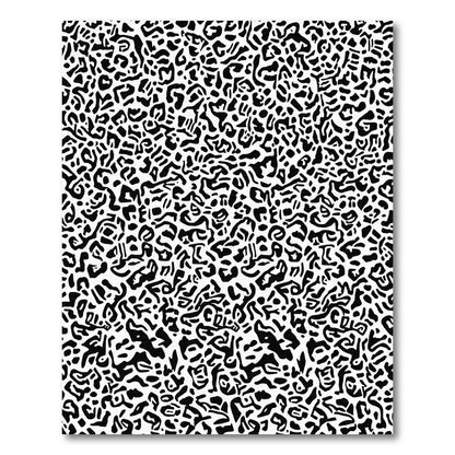 Bold Animal Print Textural Layout Rug