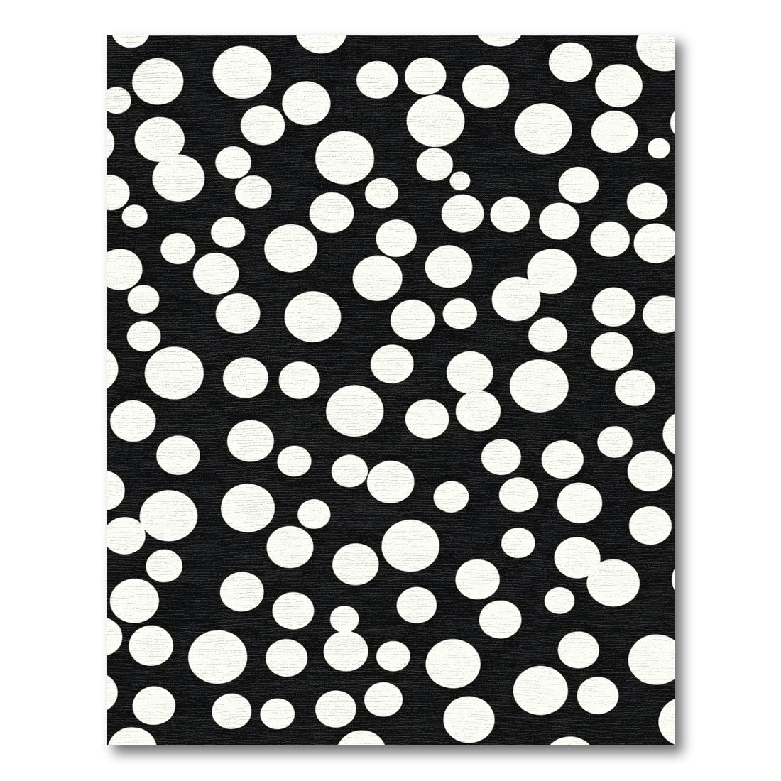 Black White Polka Dot Scatter Rug
