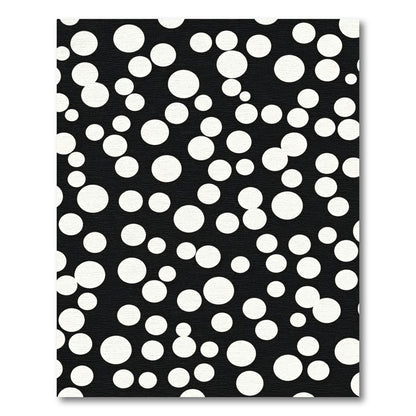 Black White Polka Dot Scatter Rug