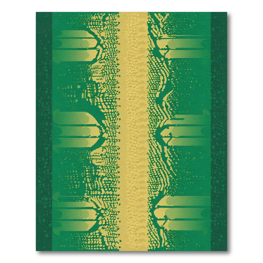 Emerald Gold Organic Stripes Rug