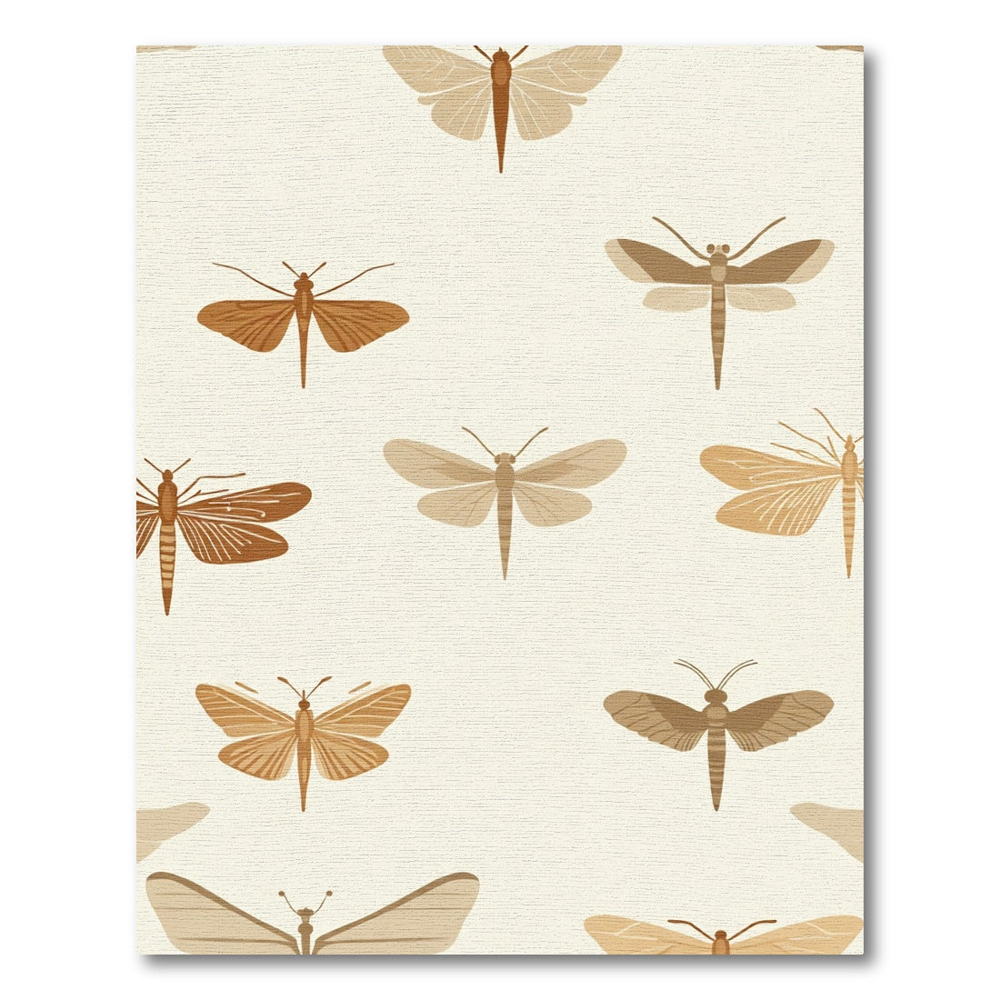 Earthy Tone Insect Collage Rug