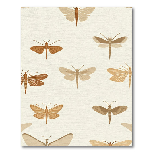 Earthy Tone Insect Collage Rug