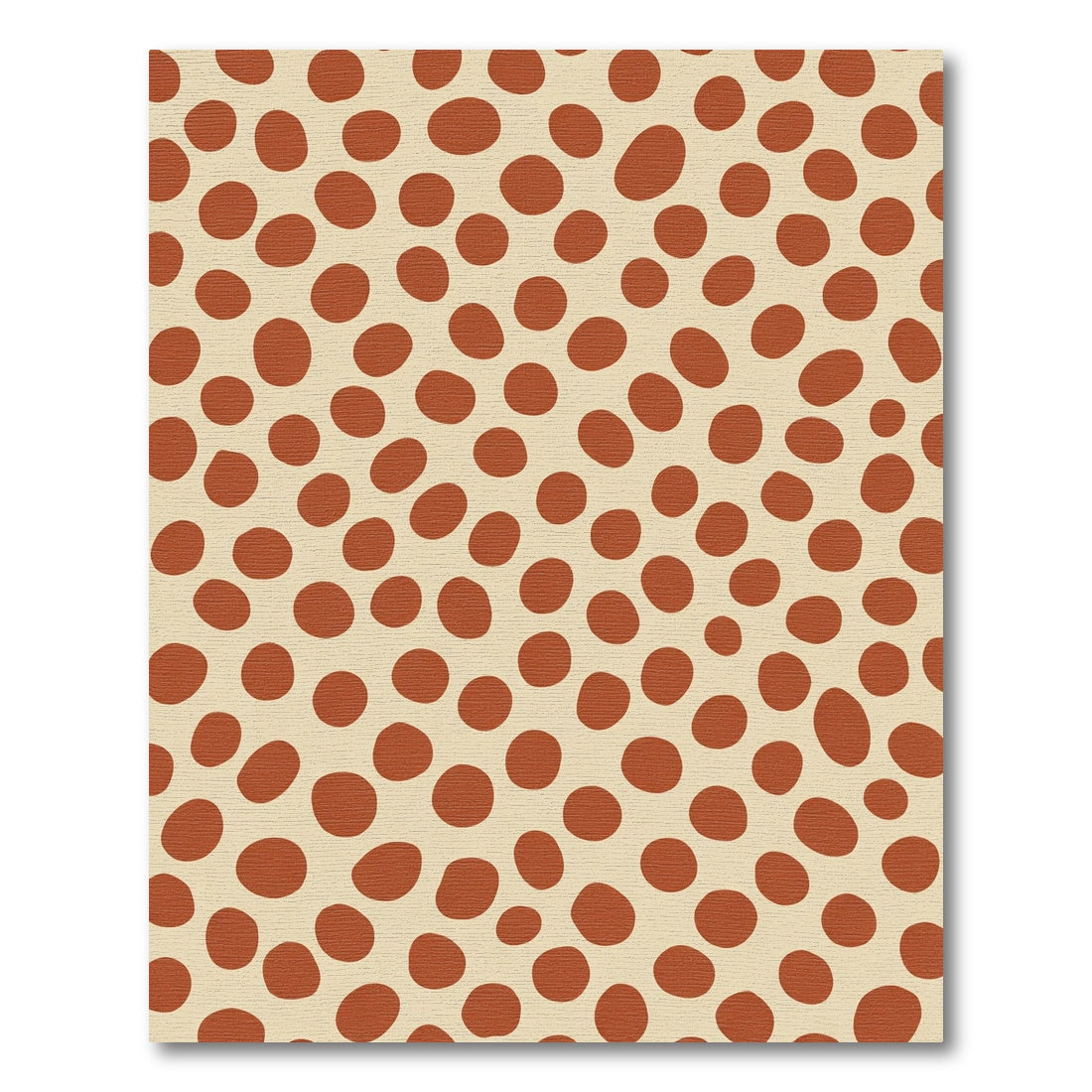 Terracotta Irregular Dot Arrangement Rug