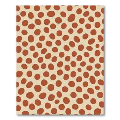 Terracotta Irregular Dot Arrangement Rug