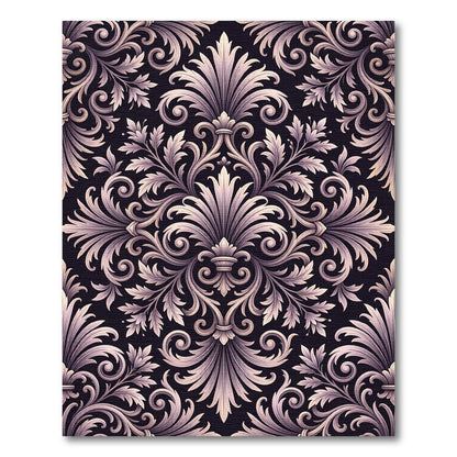 Ornate Paisley Black Light Floral Rug