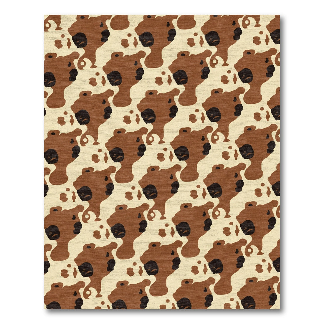 Terra Cotta Brown Abstract Spots Rug