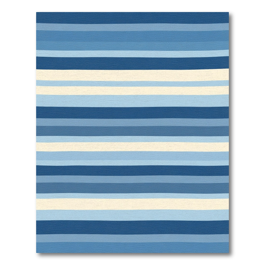 Aqua Marine Gradient Stripe Rug