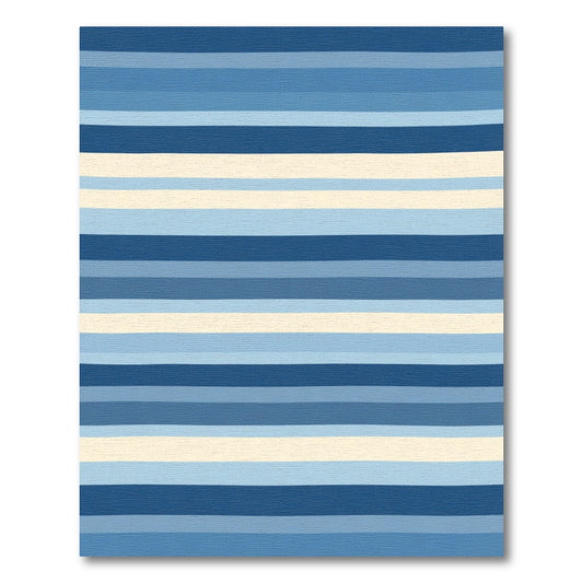 Aqua Marine Gradient Stripe Rug