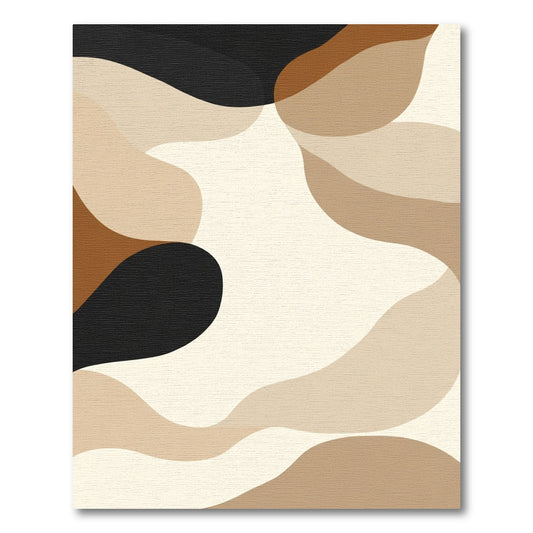 Earthy Organic Flow Abstract Rug