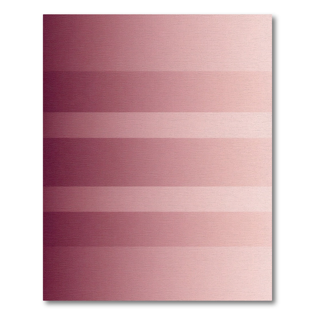 Minimalist Dusty Rose Horizontal Ombre Stripe Rug