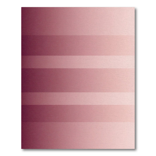 Minimalist Dusty Rose Horizontal Ombre Stripe Rug