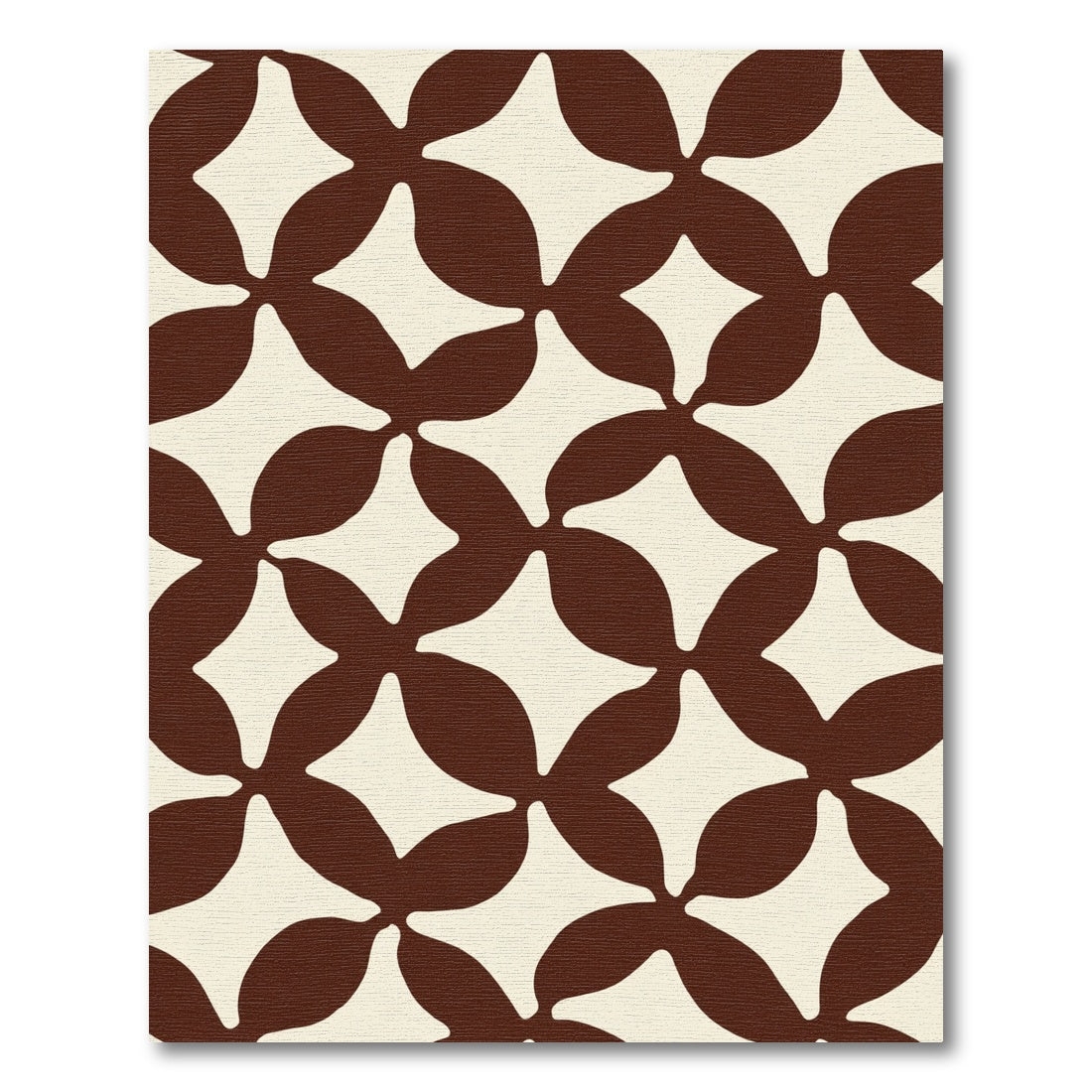 Cream and Chocolate Deco Links Rug