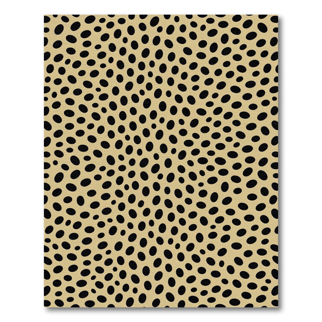 Tan Black Speckled Spot Rug