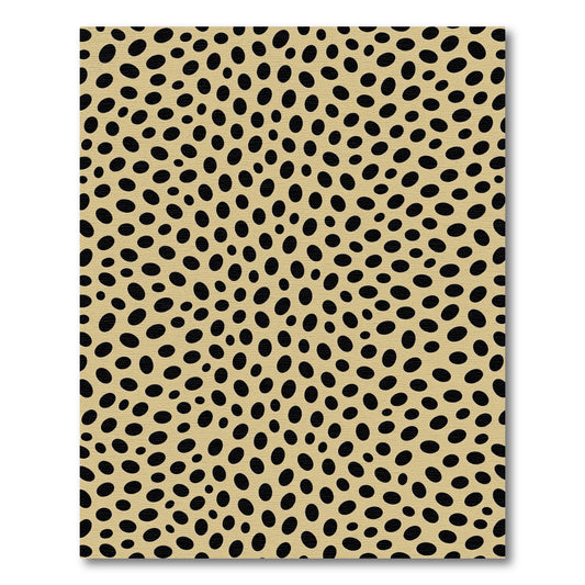 Tan Black Speckled Spot Rug