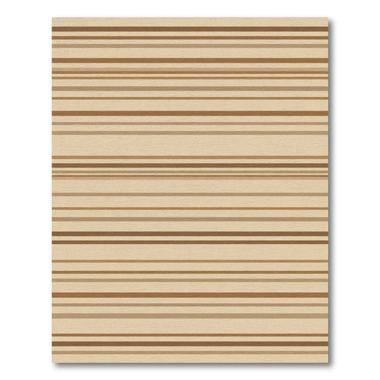 Tan Chocolate Horizontal Dash Rug