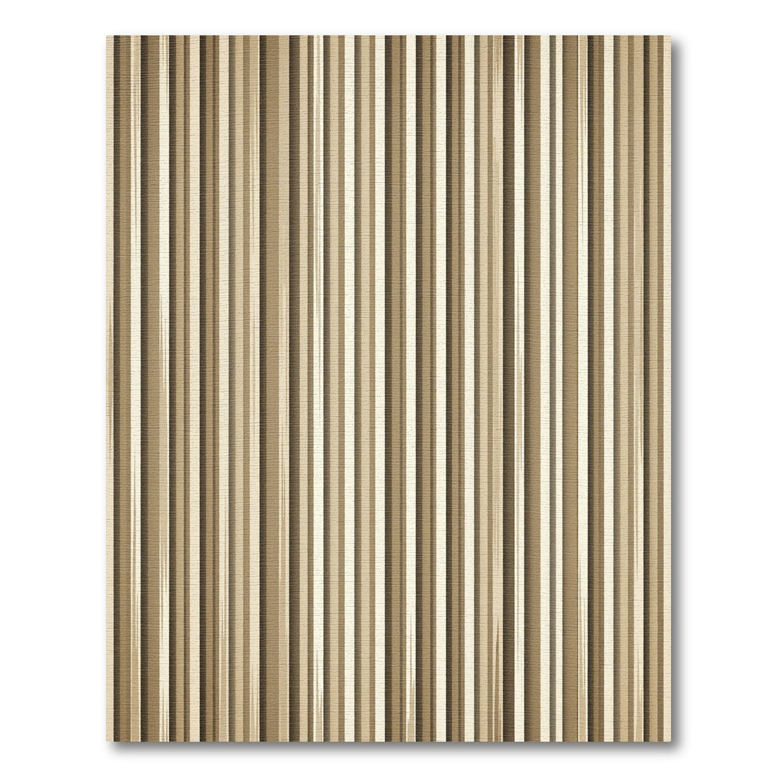 Neutral Taupe Vertical Stripe Rug