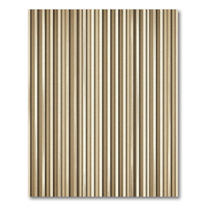 Neutral Taupe Vertical Stripe Rug