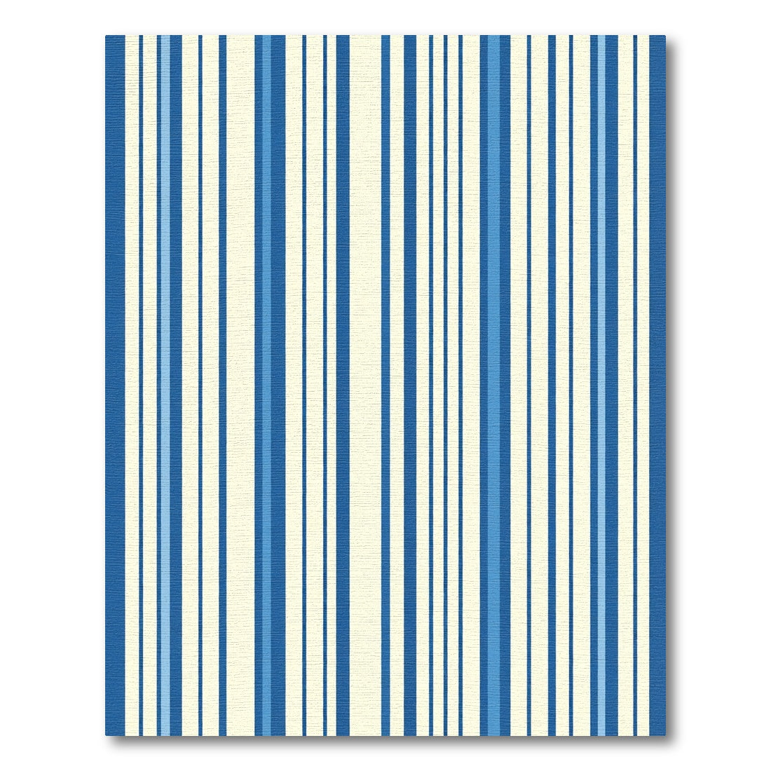Modern Blue Cream Stripes Rug